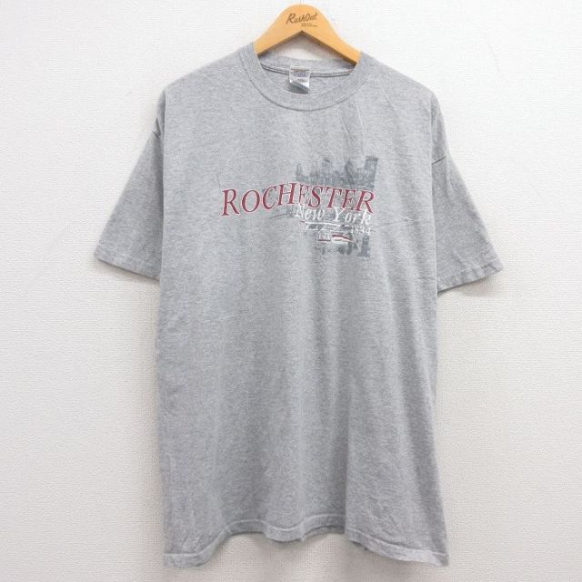 00s 半袖Tシャツ ロチェスター グレー XL | 古着