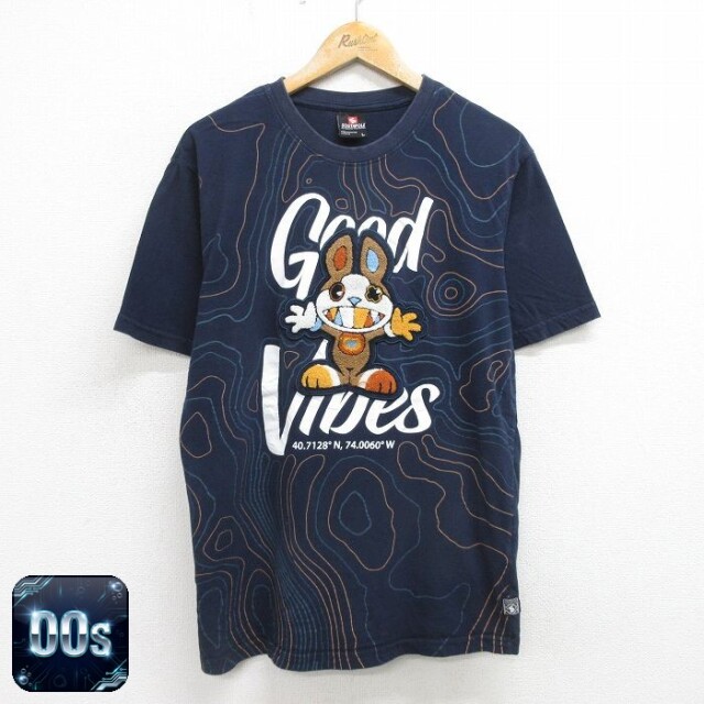 サウスポール 00s 半袖Tシャツ モンスター ネイビー L | 古着