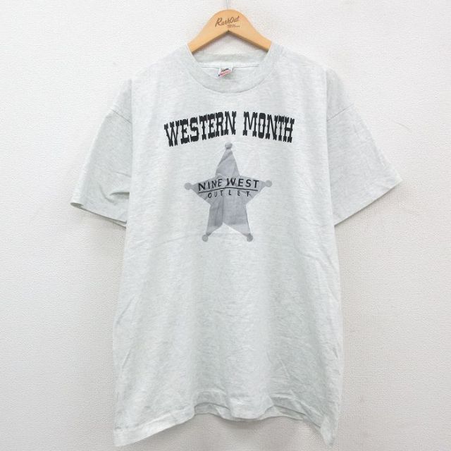 フルーツオブザルーム 90s 半袖Tシャツ NINE WEST グレー XL | 古着