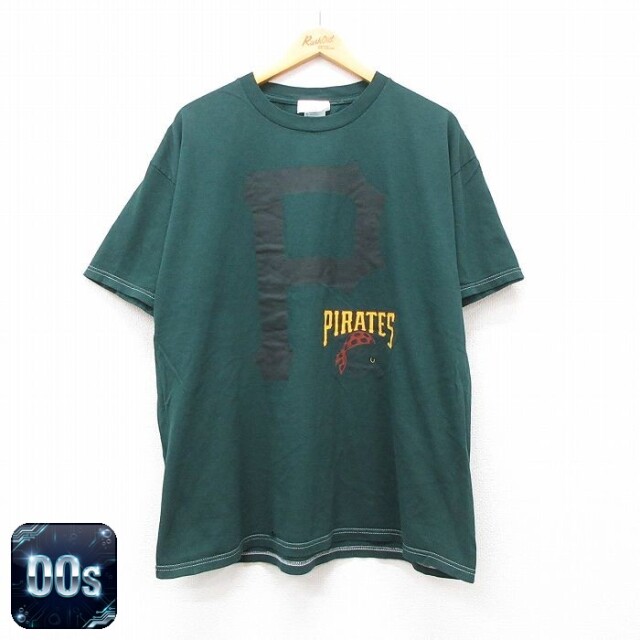 【50%OFF】アディダス 00s 半袖Tシャツ パイレーツ グリーン XL | 古着