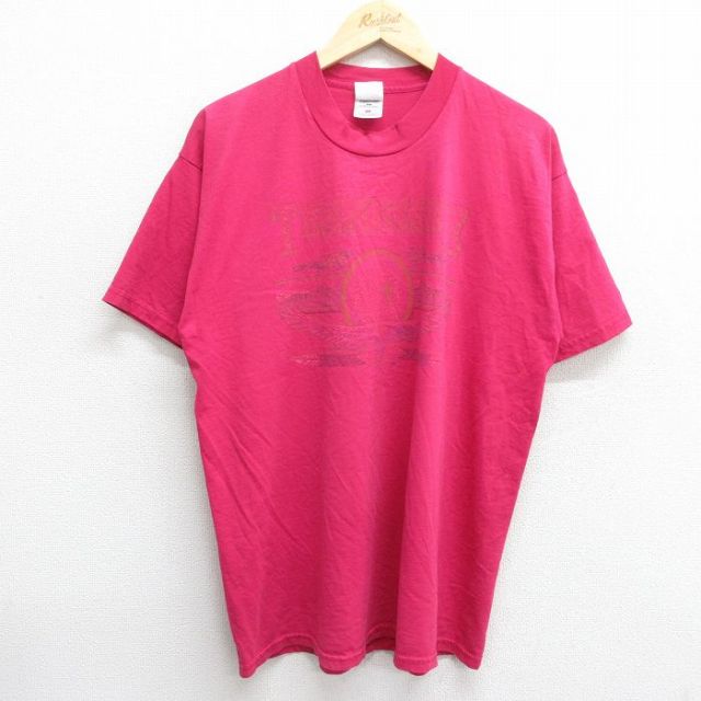 フルーツオブザルーム 00s 半袖Tシャツ テネシー ピンク XL | 古着