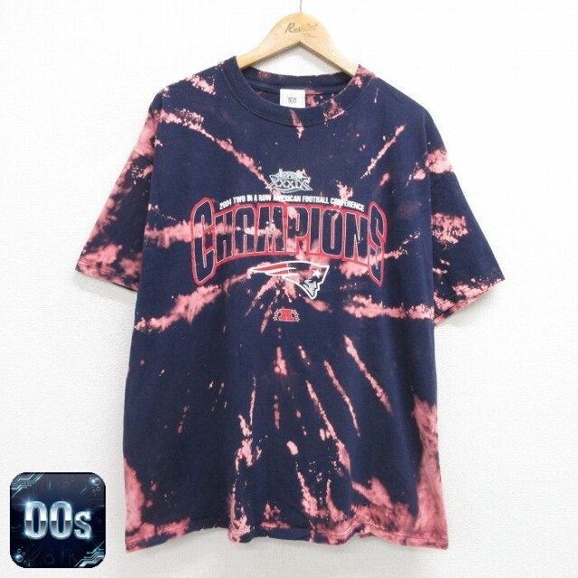 【50%OFF】00s 半袖Tシャツ ニューイングランドペイトリオッツ ネイビー XL | 古着