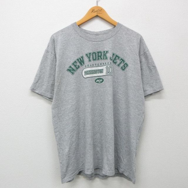 00s 半袖Tシャツ NFL ニューヨークジェッツ グレー XL | 古着