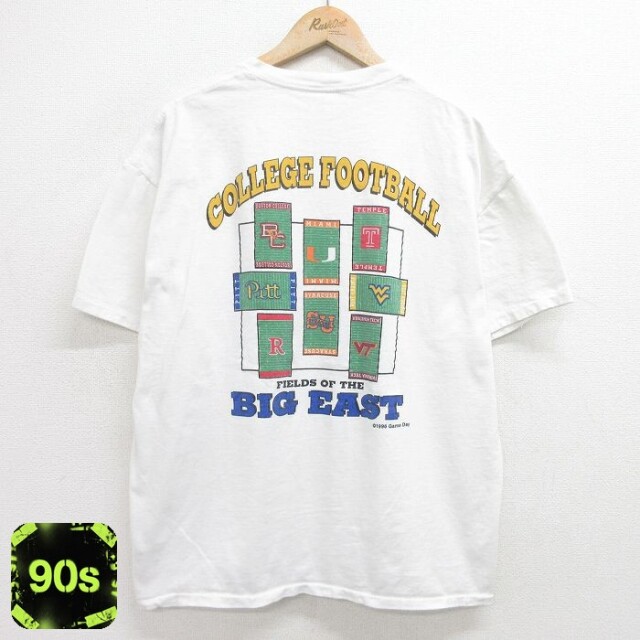 90s 半袖Tシャツ アメフト ホワイト XL | 古着