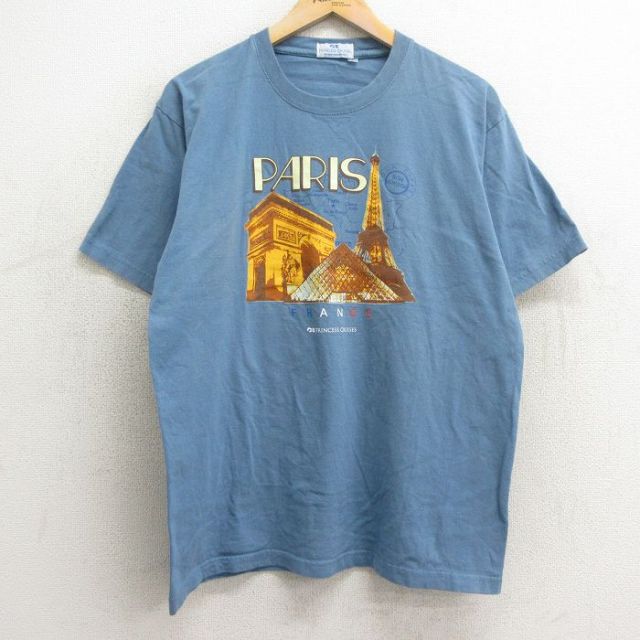 古着通販 L☆古着 半袖 ビンテージ Tシャツ メンズ 00年代 00s 凱旋門 
