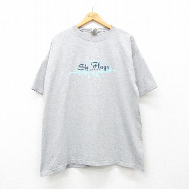 00s 半袖Tシャツ Six Flags グレー XL | 古着
