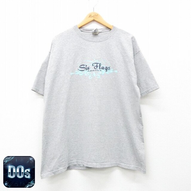 00s 半袖Tシャツ Six Flags グレー XL | 古着