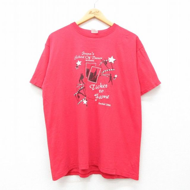 00s 半袖Tシャツ ダンススクール レッド L | 古着