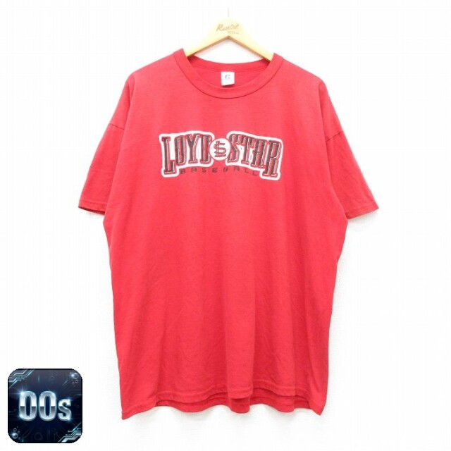 ラッセル 00s 半袖Tシャツ ベースボール レッド XL | 古着