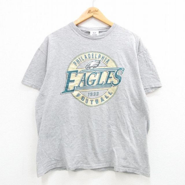 00s 半袖Tシャツ フィラデルフィアイーグルス グレー霜降り XL | 古着