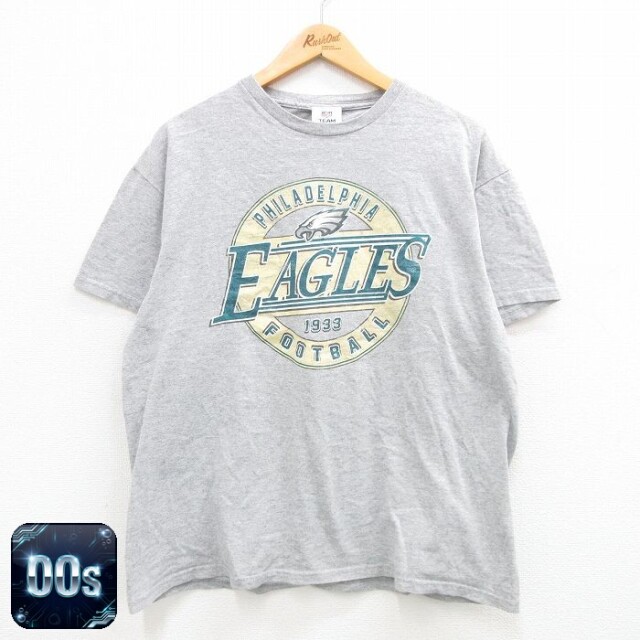 【50%OFF】00s 半袖Tシャツ フィラデルフィアイーグルス グレー霜降り XL | 古着
