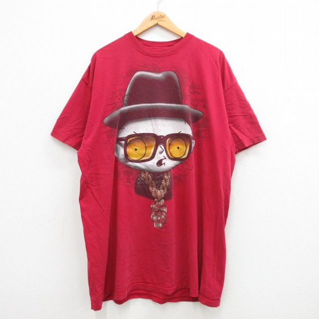 00s 半袖Tシャツ ファミリーガイ バーガンディ XL | 古着