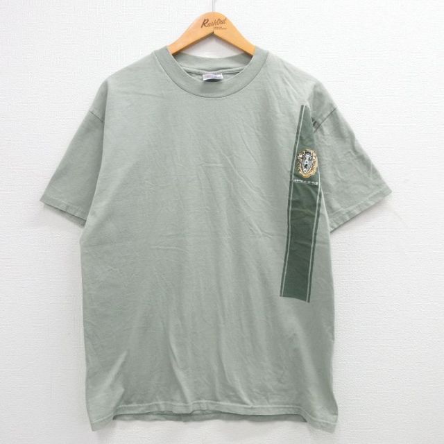 ヘインズ 00s 半袖Tシャツ musser グリーン L | 古着