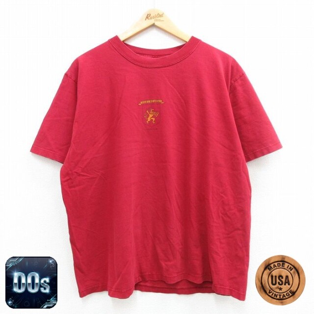 ラグビークラブ 00s 半袖Tシャツ バーガンディ XL | 古着