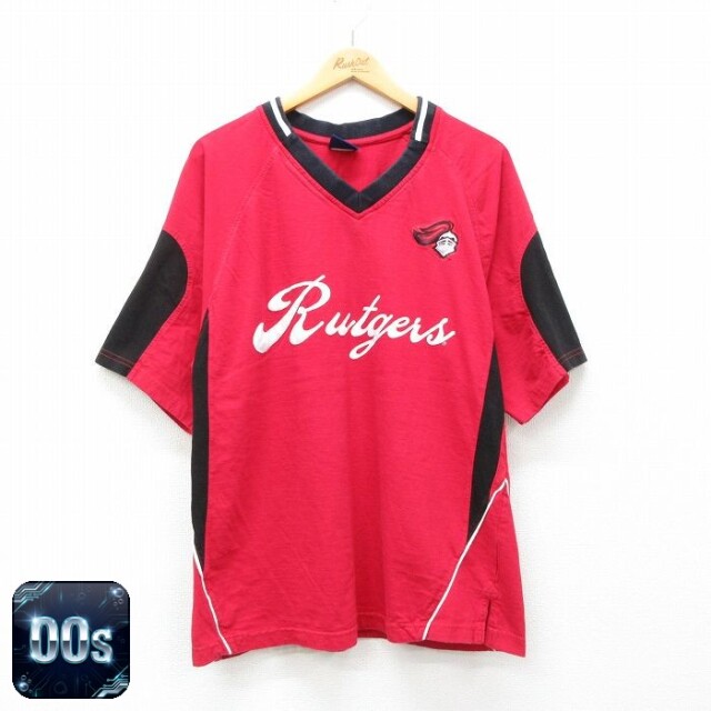 00s 半袖Tシャツ Rutgers レッド XL | 古着