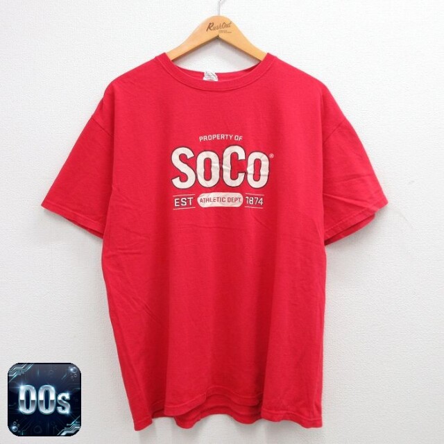 00s 半袖Tシャツ SOCO レッド XL | 古着