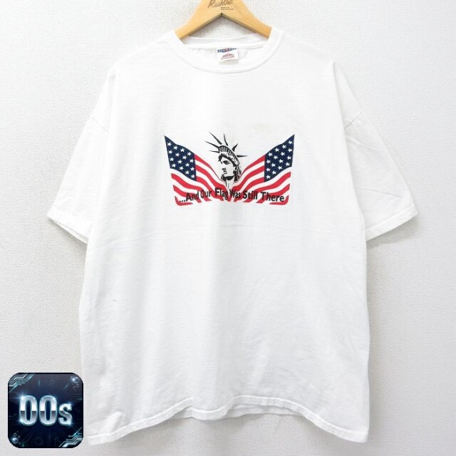 ジャージーズ 00s 半袖Tシャツ 自由の女神 ホワイト XL | 古着