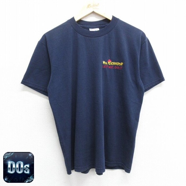 ジャージーズ 00s 半袖Tシャツ MR EXCAVATOR ネイビー L | 古着