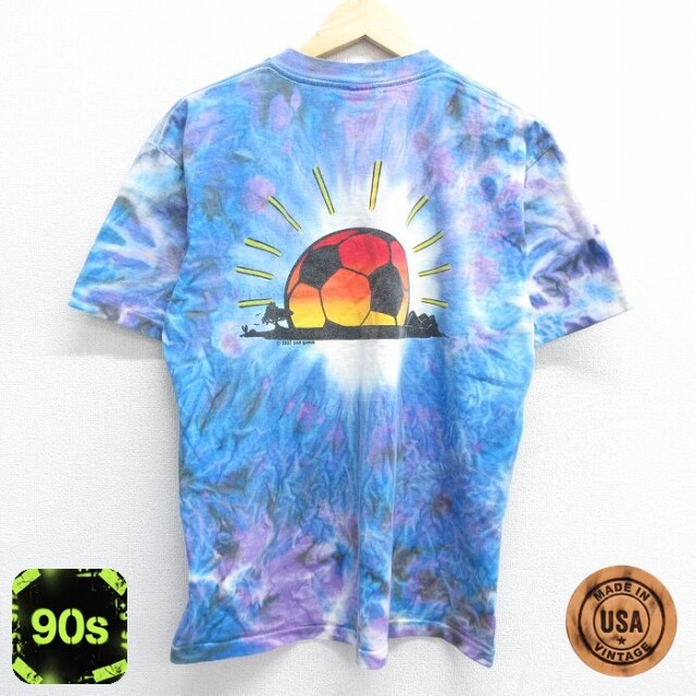 All Sports 90s 半袖Tシャツ onegame ブルータイダイ L | 古着