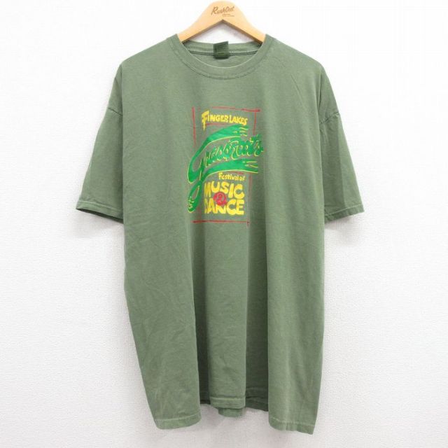 00s 半袖Tシャツ grass ROOTS グリーン XL | 古着