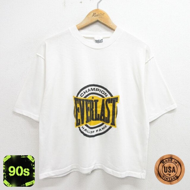 EVERLAST 90s 半袖Tシャツ ホワイト L | 古着
