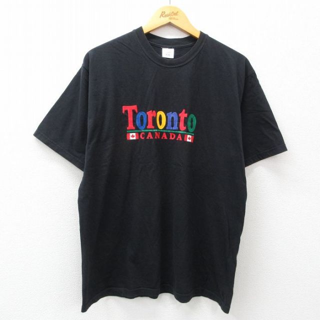00s 半袖Tシャツ トロント ブラック XL | 古着