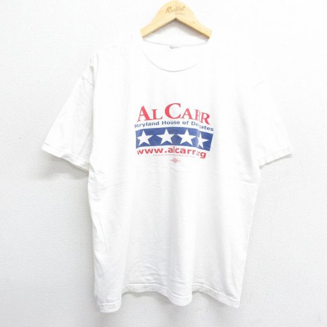 00s 半袖Tシャツ AL CARR ホワイト XL | 古着