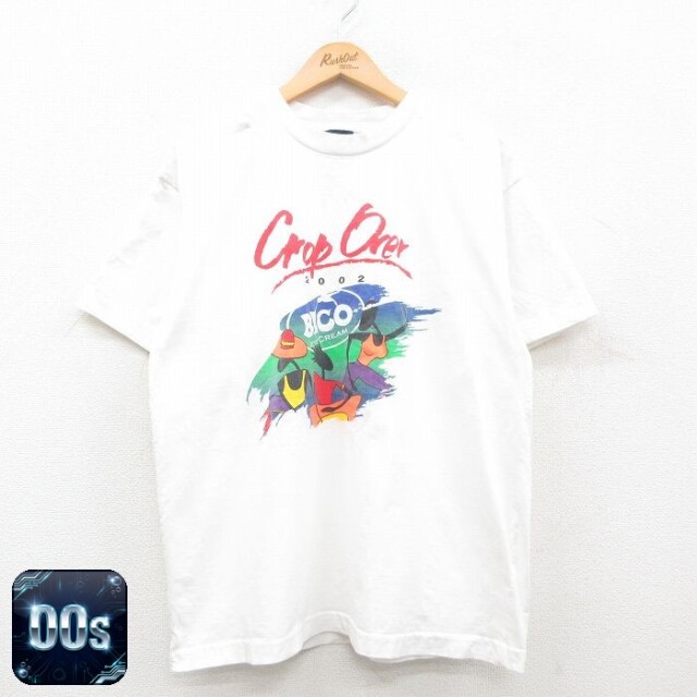 【50%OFF】00s 半袖Tシャツ Crop Over ホワイト L | 古着