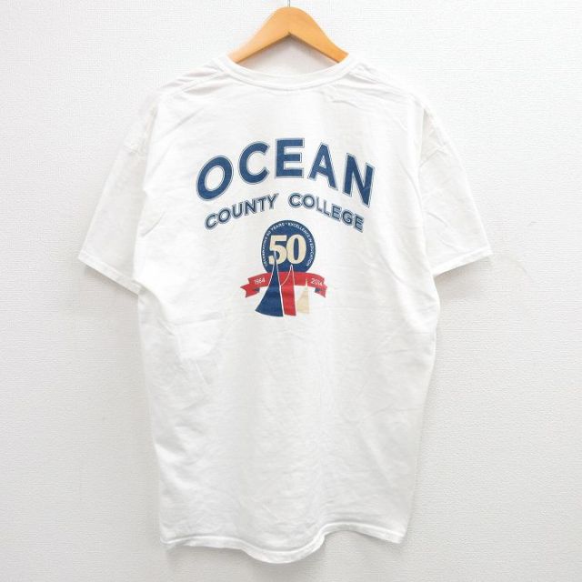 00s 半袖Tシャツ オーシャン大学 ホワイト XL | 古着