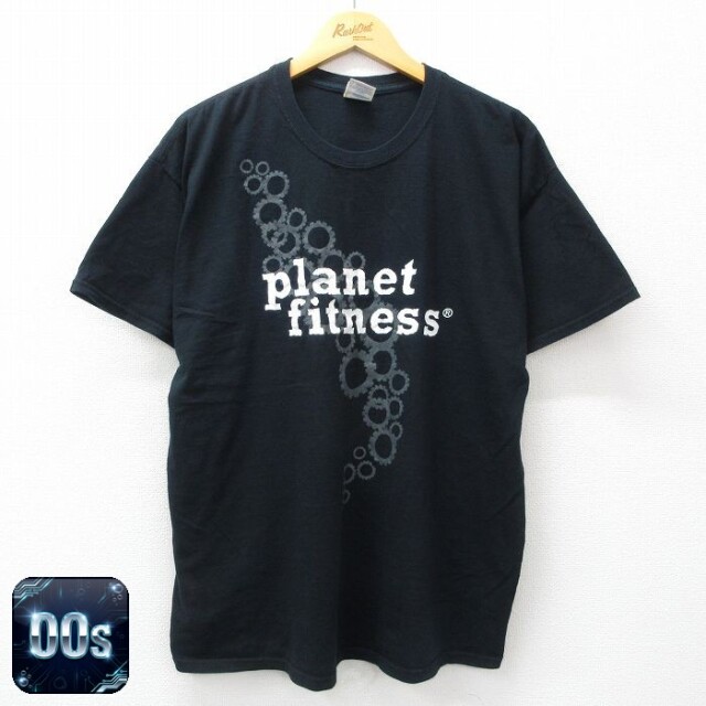 00s 半袖Tシャツ プラネットフィットネス ブラック XL | 古着