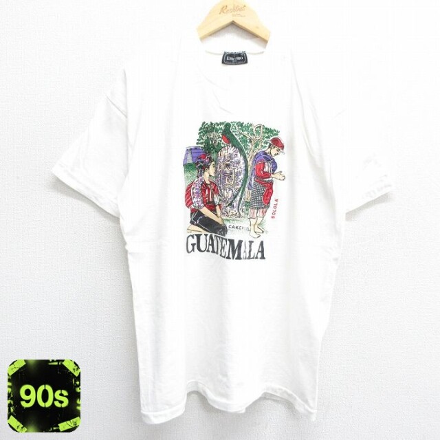 90s 半袖Tシャツ グアテマラ ホワイト XL | 古着