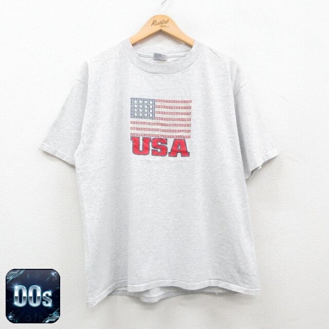 All Sport 00s 半袖Tシャツ USAロゴ グレー XL | 古着