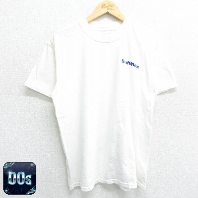 00s 半袖Tシャツ Staff Max ホワイト L | 古着