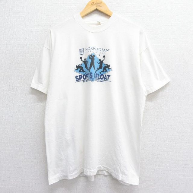 スクリーンスターズ 80s 半袖Tシャツ SPORTS AFLOAT ホワイト XL | 古着