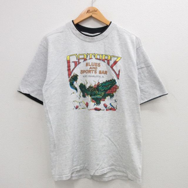 GATORZ 00s 半袖Tシャツ ワニ グレー L | 古着
