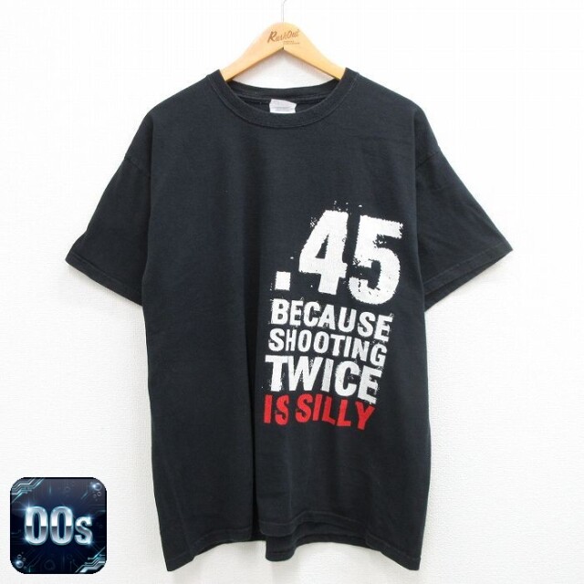 00s 半袖Tシャツ 45 ブラック XL | 古着