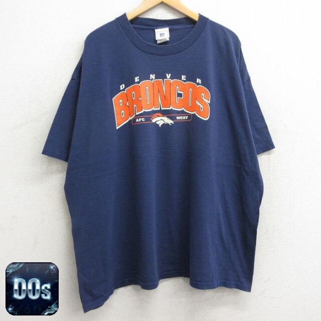【50%OFF】00s 半袖Tシャツ デンバーブロンコス ネイビー XL | 古着