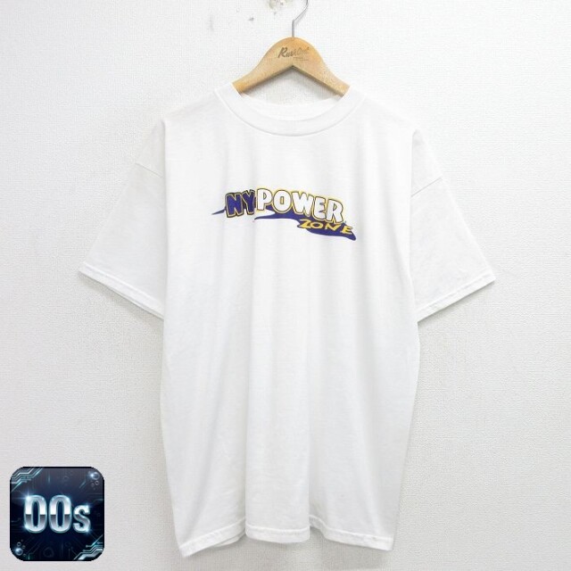 フルーツオブザルーム 00s 半袖Tシャツ NY POWER ホワイト XL | 古着