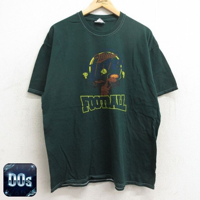 グリーンズ 00s 半袖Tシャツ ミラーライト グリーン XL | 古着