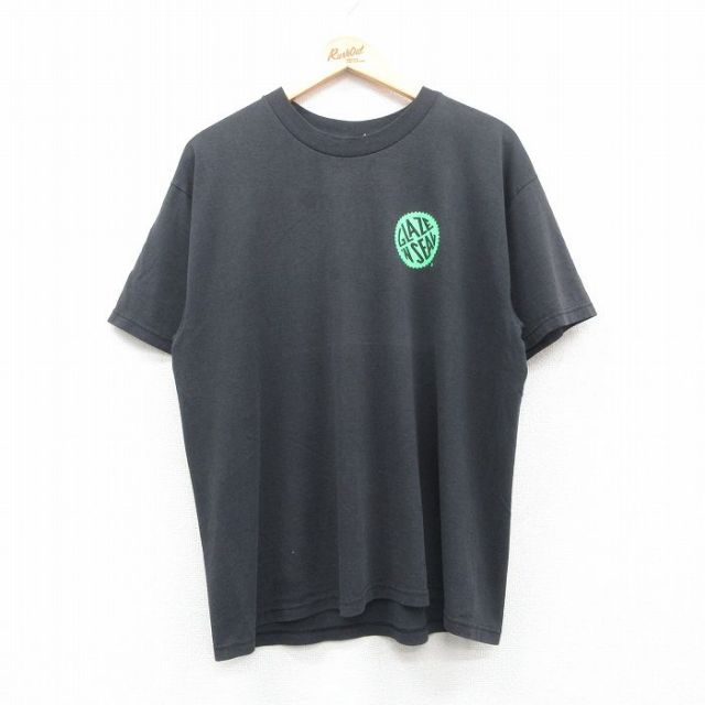 ヘインズ 00s 半袖Tシャツ GLAZEN SEAL ブラック XL | 古着