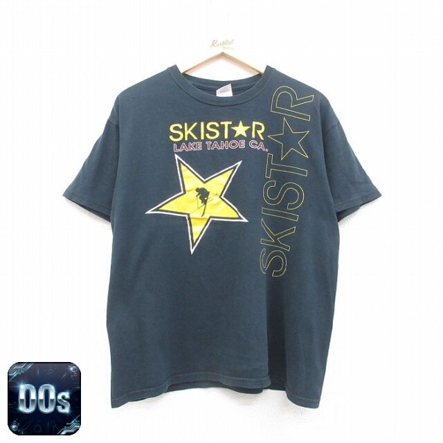 00s 半袖Tシャツ スキー ブラック L | 古着