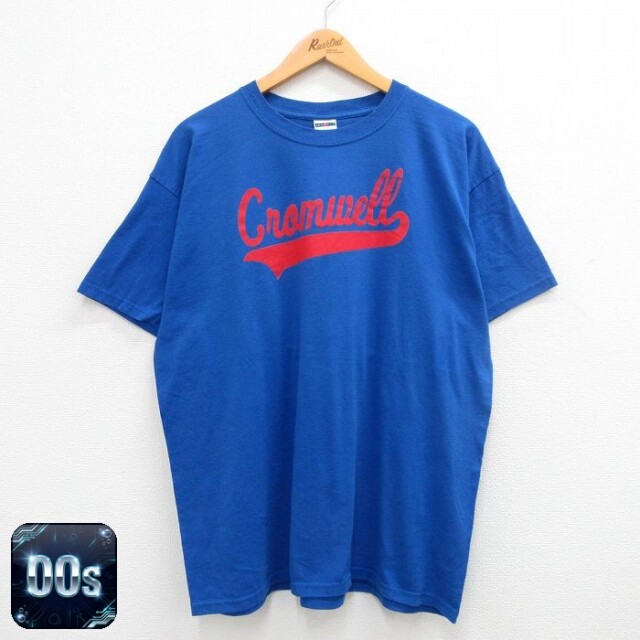 00s 半袖Tシャツ Cromwell ブルー XL | 古着