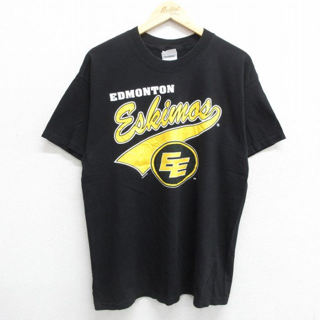 00s 半袖Tシャツ エドモントンエルクス ブラック L | 古着