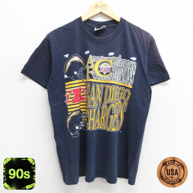 【50%OFF】リー 90s 半袖Tシャツ サンディエゴチャージャーズ ネイビー L | 古着