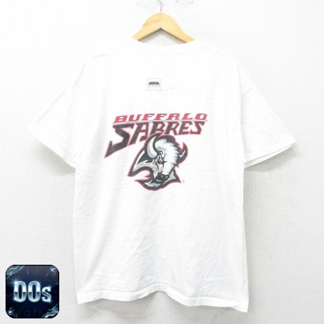 【50%OFF】フルーツオブザルーム 00s 半袖Tシャツ バッファローセイバーズ ホワイト XL | 古着