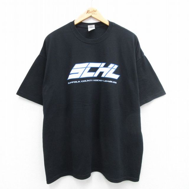 00s 半袖Tシャツ SCHL ブラック XL | 古着