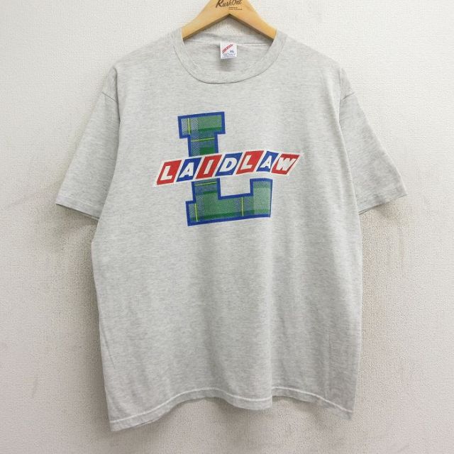 ジャージーズ 90s 半袖Tシャツ LAIDLAW グレー XL | 古着