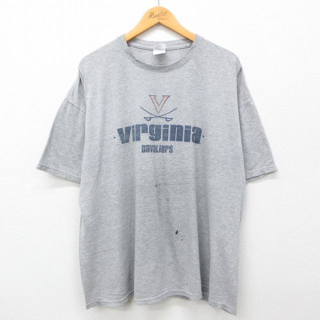 00s 半袖Tシャツ バージニアキャバリアーズ グレー XL | 古着