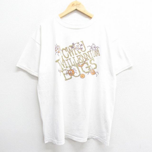 フルーツオブザルーム 00s 半袖Tシャツ BUGS ホワイト XL | 古着