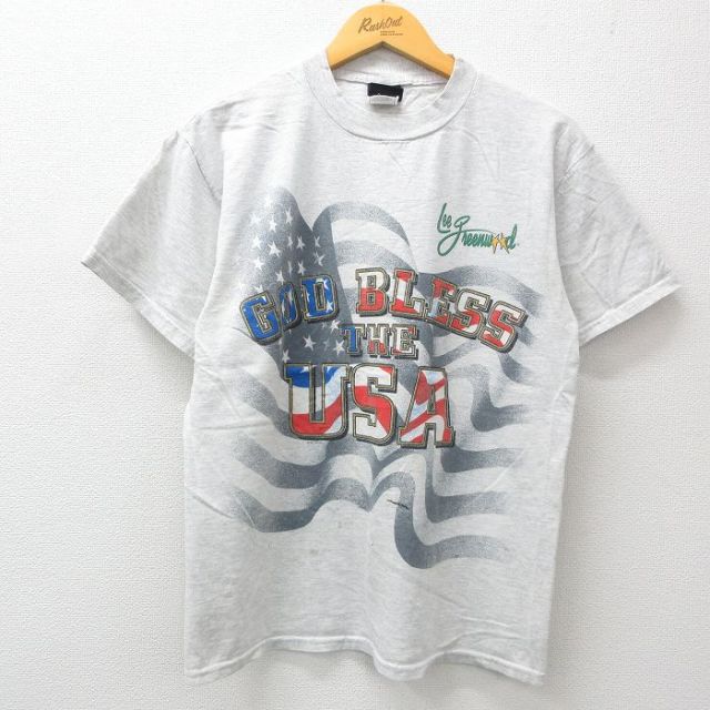 00s 半袖Tシャツ USAロゴ グレー M | 古着